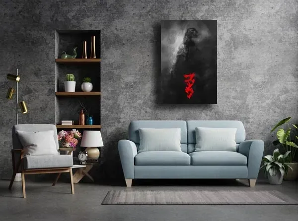 godzilla-obraz-na-plotnie-20x30-cm-stan-nowy