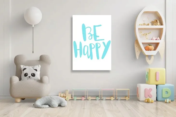 happy-niebieski-obraz-na-plotnie-40x60-cm-stan-nowy