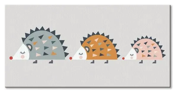 hedgehogs-obraz-na-plotnie-60x30-cm-stan-nowy