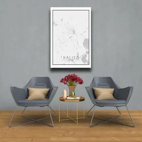 kalisz-mapa-czarno-biala-obraz-na-plotnie-40x50-cm
