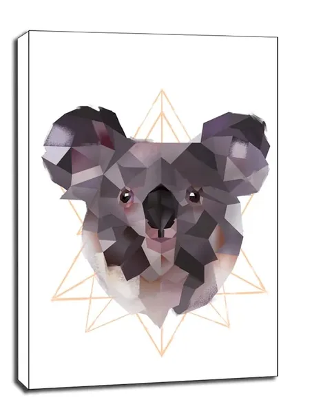 koala-biale-tlo-obraz-na-plotnie-90x120-cm