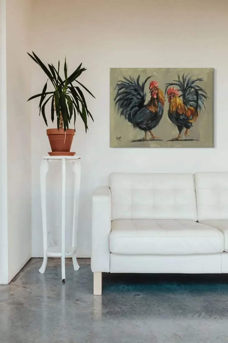 koguty-obraz-na-plotnie-80x60-cm-stan-nowy