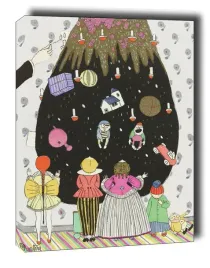 larbre-merveilleux-costumes-denfants-pour-noel-obraz-na-plotnie-20x30