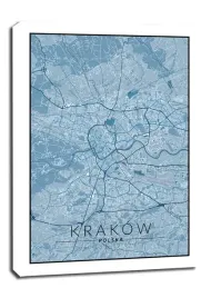krakow-mapa-niebieska-obraz-na-plotnie-20x30-cm