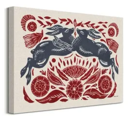 leaping-folk-hares-obraz-na-plotnie-40x30-cm
