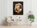 lew-zloty-tlo-obraz-na-plotnie-40x60-cm-stan-nowy
