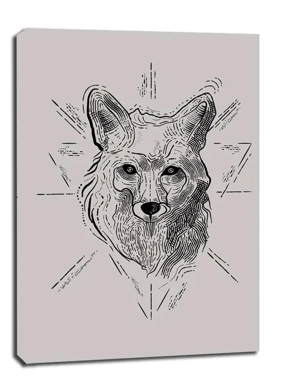 lis-szary-obraz-na-plotnie-50x70-cm