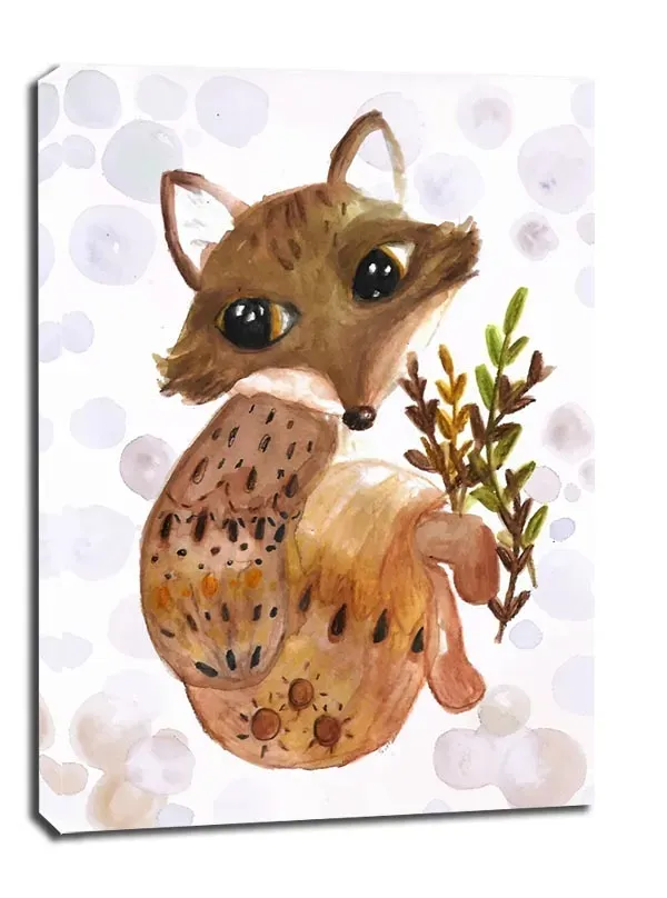 lisek-obraz-na-plotnie-40x60-cm-stan-nowy