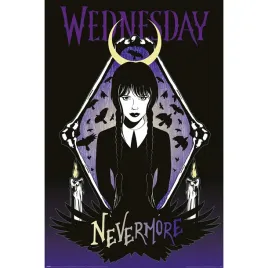 plakat-wednesday-addams-nevermore