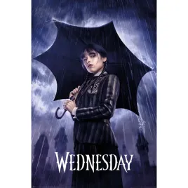 plakat-wednesday-addams-ulewa