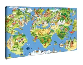 mapa-swiata-dla-dziecka-obraz-na-plotnie-60x40-cm