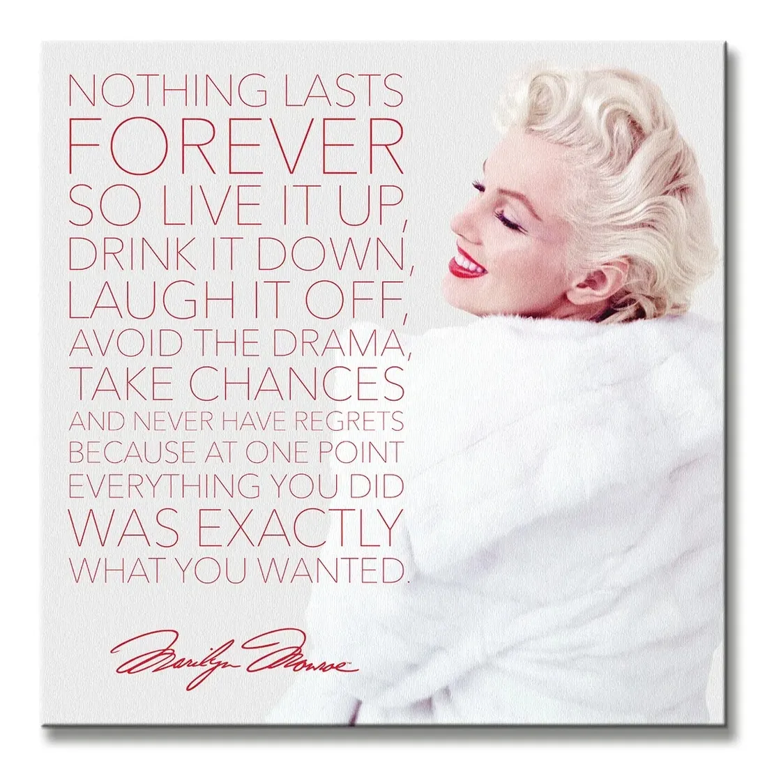 marilyn-monroe-nothing-lasts-forever-obraz-na-plotnie-40x40-cm