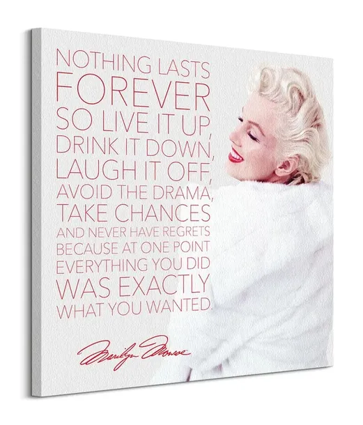 marilyn-monroe-nothing-lasts-forever-obraz-na-plotnie-85x85-cm