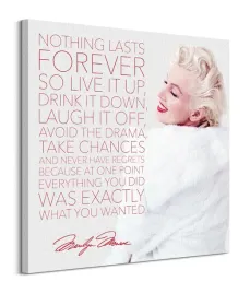 marilyn-monroe-nothing-lasts-forever-obraz-na-plotnie-85x85-cm