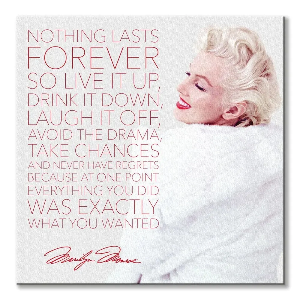marilyn-monroe-nothing-lasts-forever-obraz-na-plotnie-85x85-cm