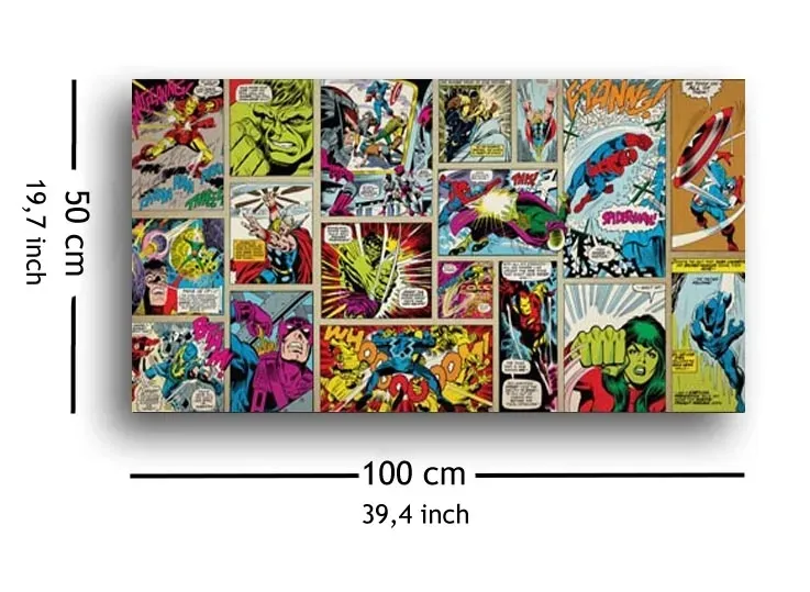 marvel-comic-panels-obraz-na-plotnie-100x50-cm