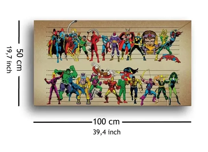 marvel-comics-line-up-obraz-na-plotnie-100x50-cm-stan-nowy