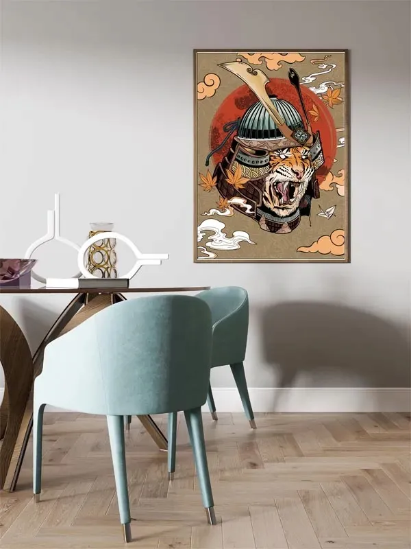 tiger-samurai-plakat-40x50-cm