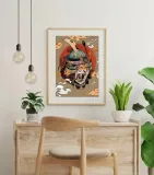 tiger-samurai-plakat-40x50-cm-stan-nowy