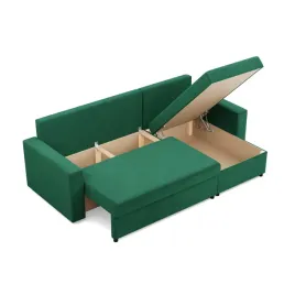 naroznik-z-funkcja-spania-neo-prosty-bok-zielony-velvet-231x140cm