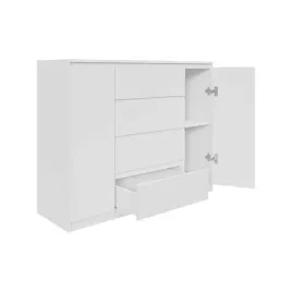 szafka-do-salonu-pojemna-komoda-aven-bialy-mat-4-szuflady-120cm