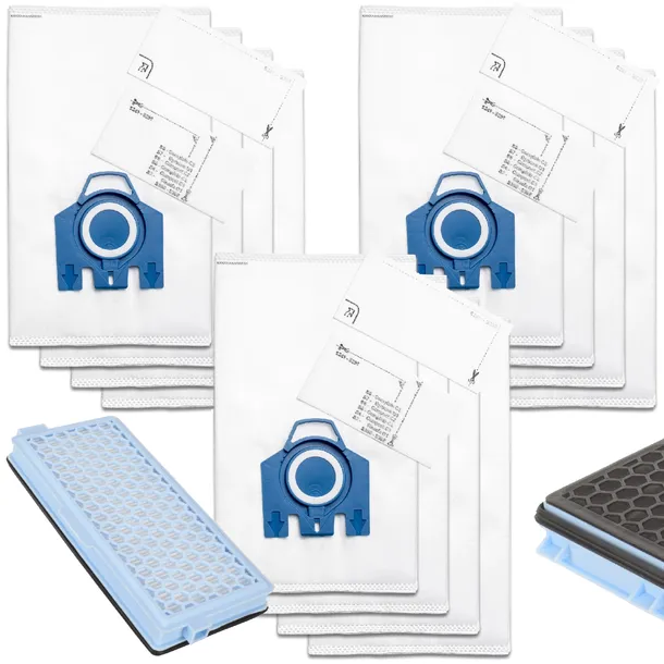 FILTR HEPA + 12x Worki do odkurzacza Miele 3D Compact C1 C2 Complete C2 C3