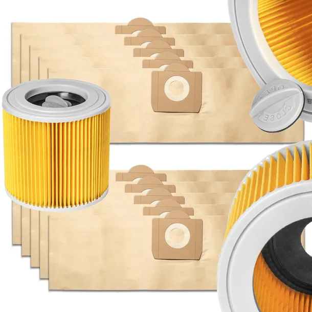 10x WORKI FILTR DO ODKURZACZA KARCHER WD 3.200 MV3 WD3 PREMIUM WD3200 MV 3