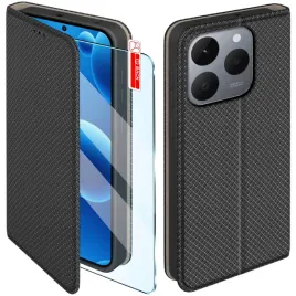 etui-z-klapka-do-realme-15t-5g-zamykane-czarne-futeral-szklo