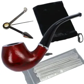 fajka-drewniana-tradycyjna-do-palenia-tytoniu-etui-wyciory-ubijak
