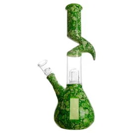 bongo-szklane-z-pazurem-i-filtracja-perkolator-27cm-szlif-188mm-zielone