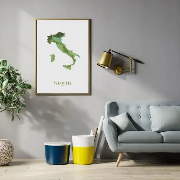 wlochy-mapa-plakat-61x915-cm