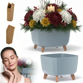 donica-na-cmentarz-doniczka-na-nozkach-na-wszystkich-swietych-szara-29-cm