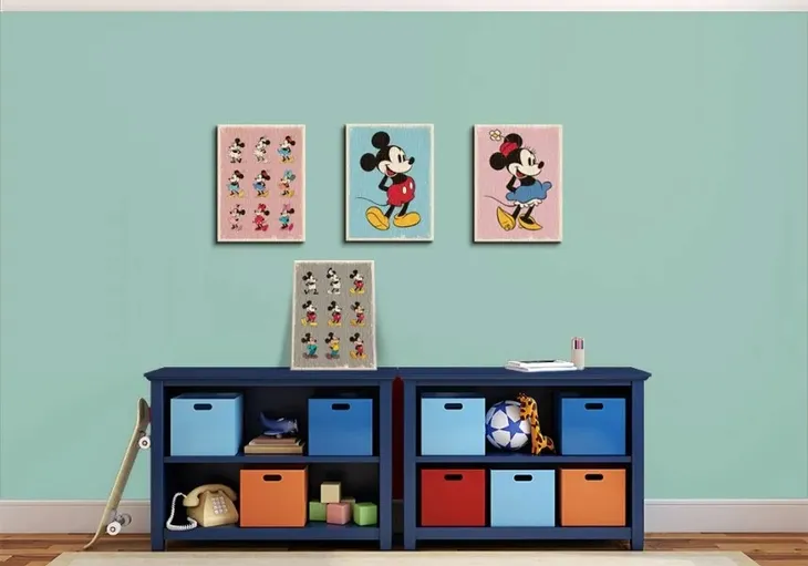 minnie-mouse-retro-obraz-na-plotnie-30x40-cm-stan-nowy