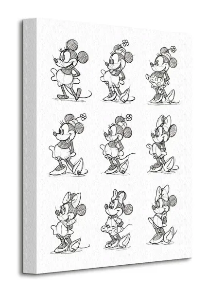 minnie-mouse-sketched-multi-obraz-na-plotnie-30x40-cm