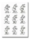 minnie-mouse-sketched-multi-obraz-na-plotnie-30x40-cm-stan-nowy
