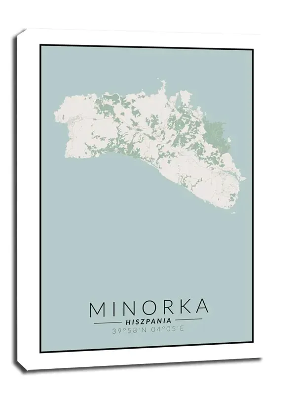 minorka-mapa-kolorowa-obraz-na-plotnie-20x30-cm-stan-nowy
