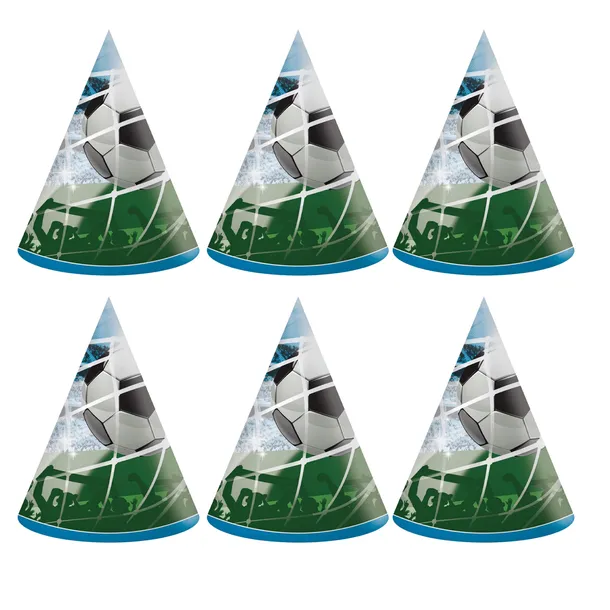 czapeczki-papierowe-pilka-nozna-football-6-szt-kolor-wielokolorowy