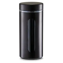 zeller-metalowy-okragly-pojemnik-1200-ml-kol-czarny