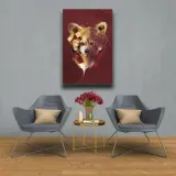 panda-czerwona-tlo-obraz-na-plotnie-20x30-cm-stan-nowy