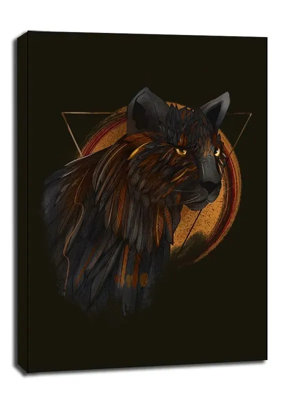 pantera-czarne-tlo-obraz-na-plotnie-40x50-cm