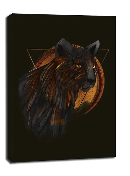 pantera-czarne-tlo-obraz-na-plotnie-40x60-cm