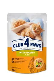 club-4-paws-premium-kot-karma-mokra-krolik-w-galaretce-24x85g