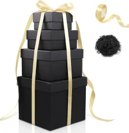 czarne-pudelka-prezentowe-puste-zestaw-pudelek-prezent-wstazka-wypelnienie