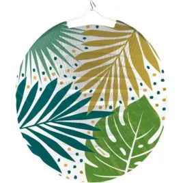 lampion-papierowy-liscie-palmy-i-monstera-amscan-25-cm