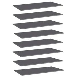 polki-na-ksiazki-8-szt-wysoki-polysk-szare-80x30x15-cm