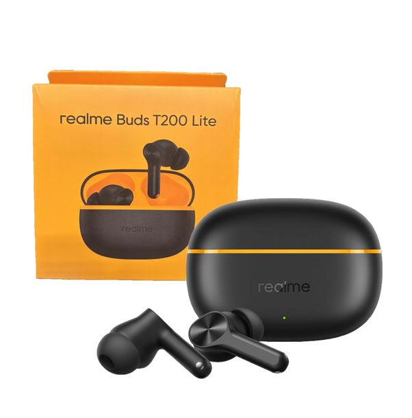 Słuchawki bezprzewodowe douszne Realme Buds T200 Lite AI ENC Czarny Black