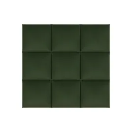 panele-tapicerowane-30x30-cm-welurowe-scienne-zielone-wezglowie