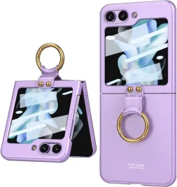 miimall-etui-do-samsung-galaxy-z-flip-6-z-flip-7fe-ring-szklo-lcd-fioletowy