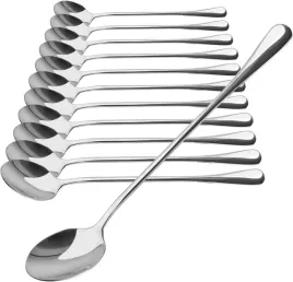 12x-lyzka-dluga-do-napojow-do-deserow-zastawa-stolowa-lyzki-19-5cm-stalowe