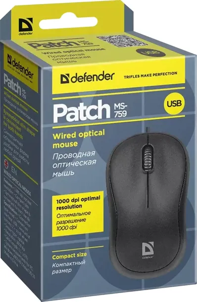 mysz-defender-patch-ms-759-czarna-optical-1000dpi-3p-waga-z-opakowaniem-0-3-kg